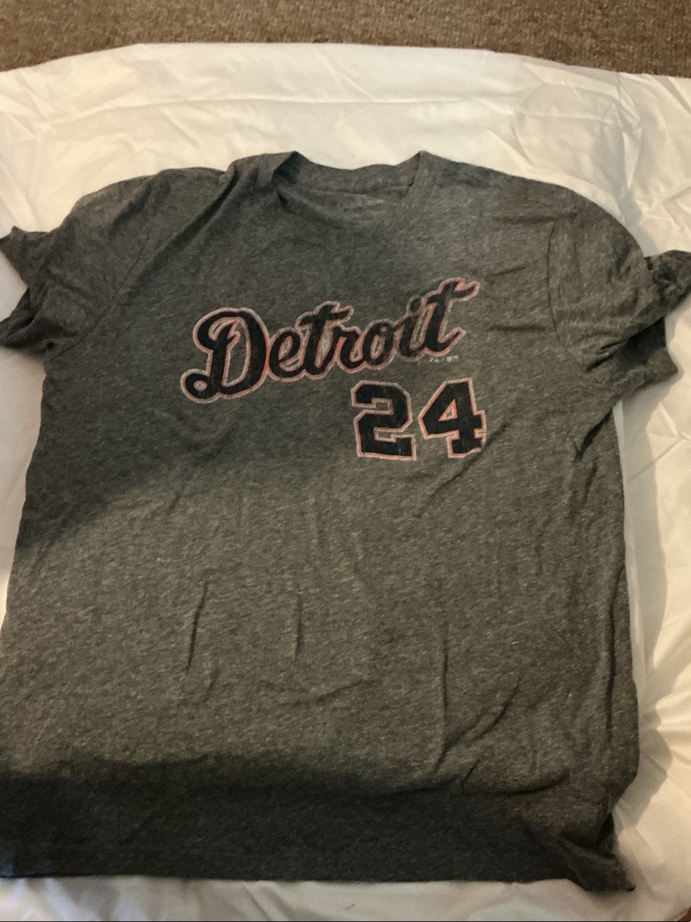 Detroit 24 Gray Short Sleeve Graphic Tee